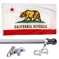 California Tangle Free Flagpole Set