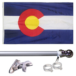 Colorado Tangle Free Flagpole Set, FBPP0000013404