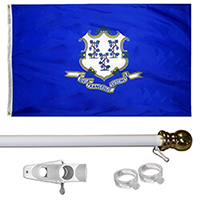 Connecticut Tangle Free Flagpole Set
