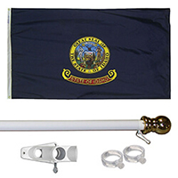 Idaho Tangle Free Flagpole Set
