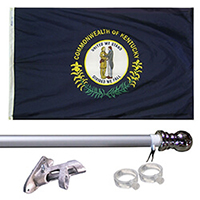 Kentucky Tangle Free Flagpole Set