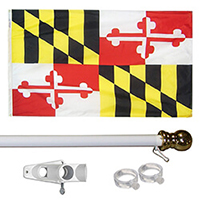 Maryland Tangle Free Flagpole Set