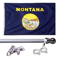 Montana Tangle Free Flagpole Set