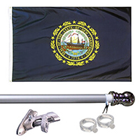 New Hampshire Tangle Free Flagpole Set