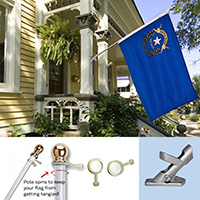 Nevada Tangle Free Flagpole Set