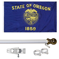 Oregon Tangle Free Flagpole Set