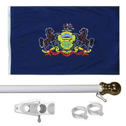 Pennsylvania Tangle Free Flagpole Set, FBPP0000013437