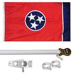 Tennessee Tangle Free Flagpole Set, FBPP0000013442