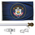 Utah Tangle Free Flagpole Set