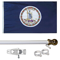 Virginia Tangle Free Flagpole Set
