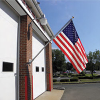 Heavy Duty Silver Tangle Free Spinning Pole Kit with Flag , KTF46