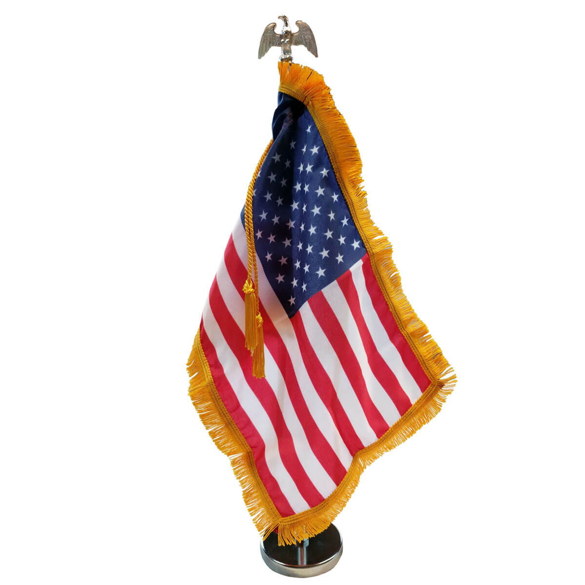 U.S. Auto Fender Flag Kit with Eagle Ornament