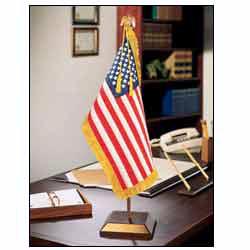 U.S United States Presidential Embroidered Flag Desk Set With Stand 8/" X 12/"
