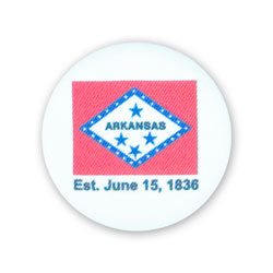 Arkansas State Flag Fabric Button, LA329083