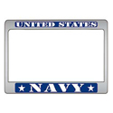 Navy Motorcycle License Plate Frame, LP2990N