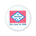 Arkansas State Flag Fabric Button Magnet, MAG329082