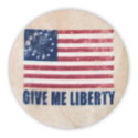 Give Me Liberty Fabric Button Magnet, MAG329088