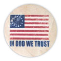 In God We Trust Fabric Button Magnet, MAG329090