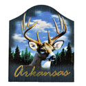 Arkansas Buck Wood Magnet, MAGA422AR