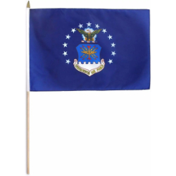 Air Force Miniature Economy Polyester Flag (12 in. x 18 in.), MAIRF1218P