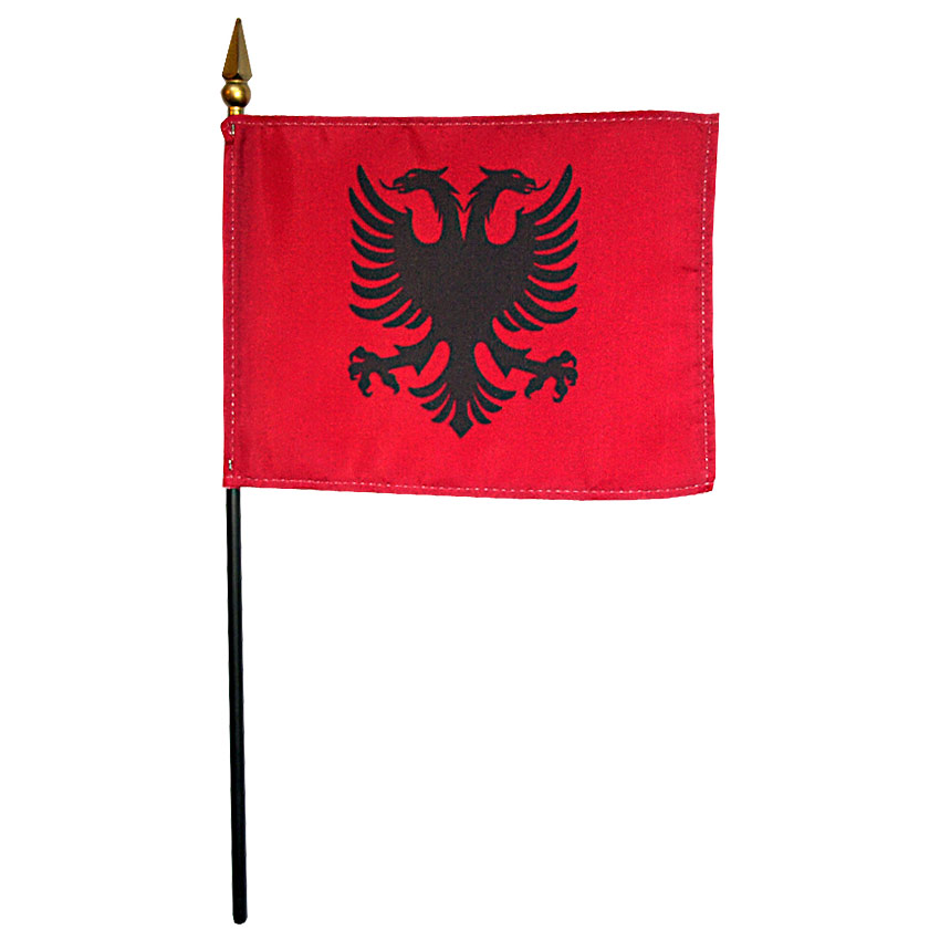 Albania Miniature Flag, MALBA46