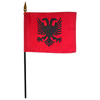 Albania Miniature Flag, MALBA46