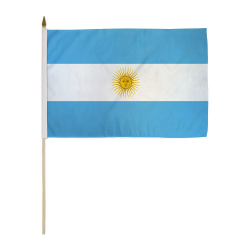 Argentina Civil Miniature Economy Polyester Flag (12 in. x 18 in.), MARGE1218P