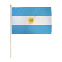 Argentina Civil Miniature Economy Polyester Flag (12 in. x 18 in.), MARGE1218P