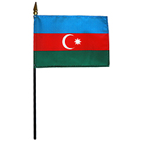Azerbaijan Miniature Flag, MAZER46