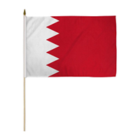 Bahrain Miniature Economy Polyester Flag (12 in. x 18 in.), MBAHR1218P