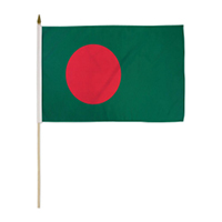 Bangladesh Miniature Economy Polyester Flag (12 in. x 18 in.), MBANG1218P