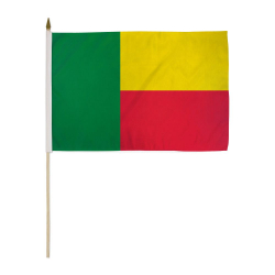Benin Miniature Economy Polyester Flag (12 in. x 18 in.), MBENI1218P