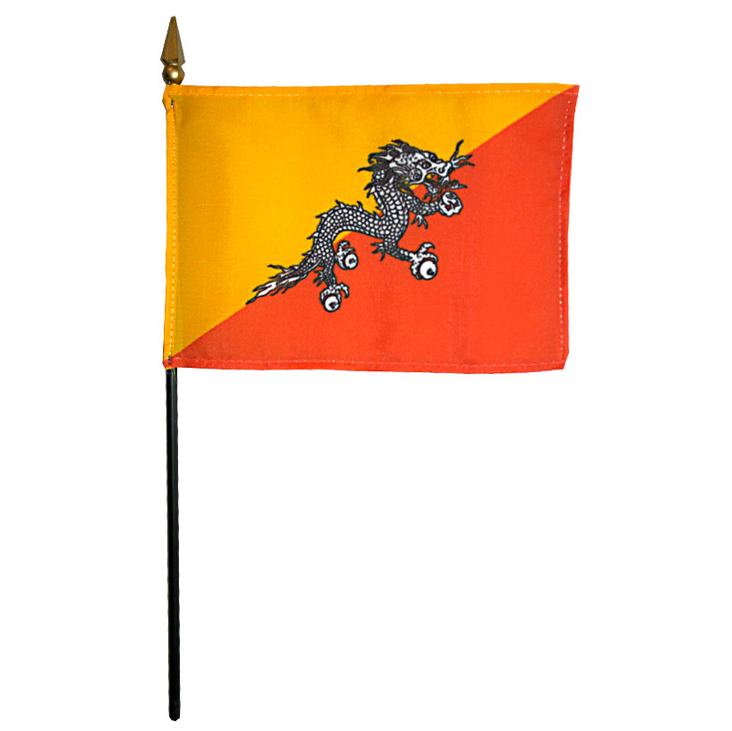 Bhutan Miniature Flag, MBHUT46