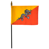 Bhutan Miniature Flag, MBHUT46