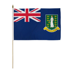 British Virgin Islands Miniature Economy Polyester Flag (12 in. x 18 in.), MBRIT1218P
