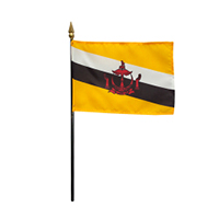 Sultanate of Brunei Miniature Flag, MBRUN46