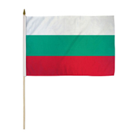 Bulgaria Miniature Economy Polyester Flag (12 in. x 18 in.), MBULG1218P