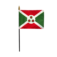 Republic of Burundi Miniature Flag, MBURU46