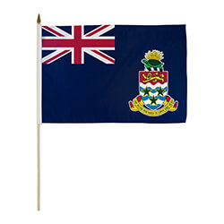 Cayman Islands Miniature Economy Polyester Flag (12 in. x 18 in.), MCAYM1218P