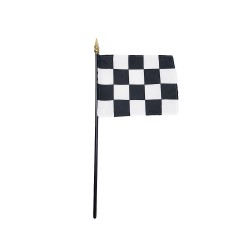 Checkered End of Race Miniature Flag, MCHEC46