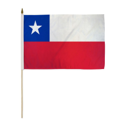 Chile Miniature Economy Polyester Flag (12 in. x 18 in.), MCHIL1218P