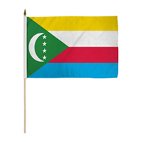 Union of Comoros Miniature Economy Polyester Flag (12 in. x 18 in.), MCOMO1218P