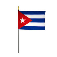 Rayon Cuba Miniature Flag