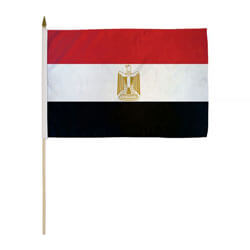 Arab Republic of Egypt Miniature Economy Polyester Flag (12 in. x 18 in.), MEGYP1218P