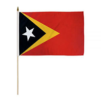 East Timor Miniature Economy Polyester Flag (12 in. x 18 in.), METIM1218P