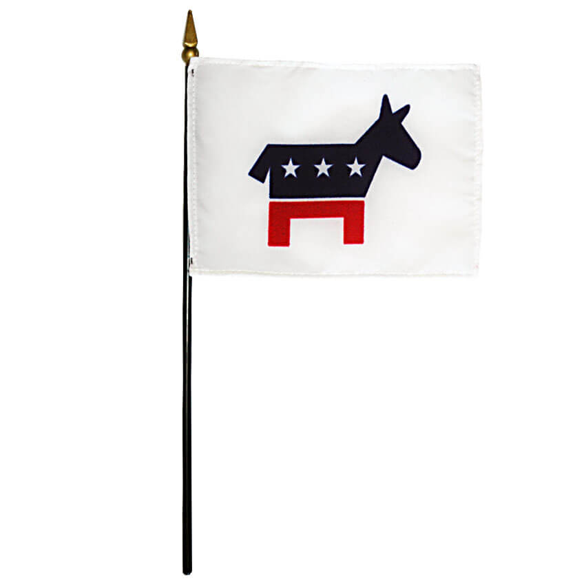 Democrat Party Miniature Flag, MFDEMO46