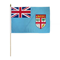 Fiji Miniature Economy Polyester Flag (12 in. x 18 in.), MFIJI1218P