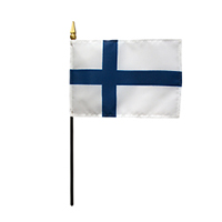 Rayon Finland Miniature Flag