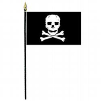 Jolly Roger Miniature Flag, MFJOLL46