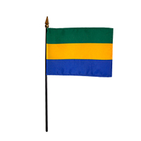 Gabon Miniature Flag, MGABO46